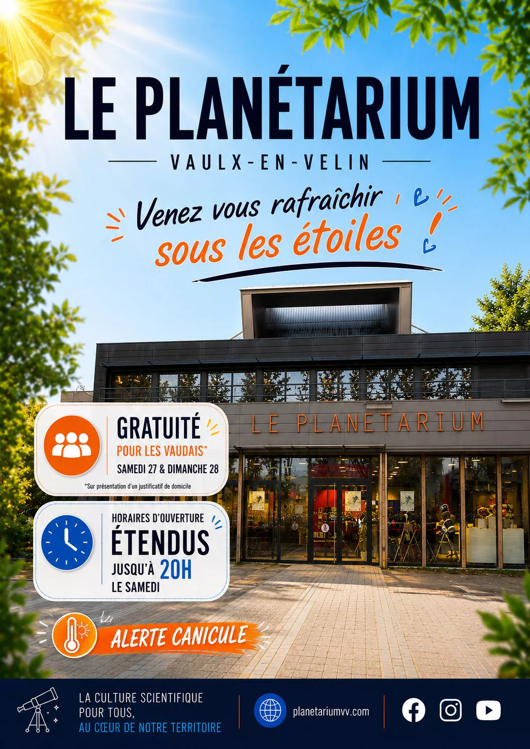 Venez vous rafraichir sous les étoiles