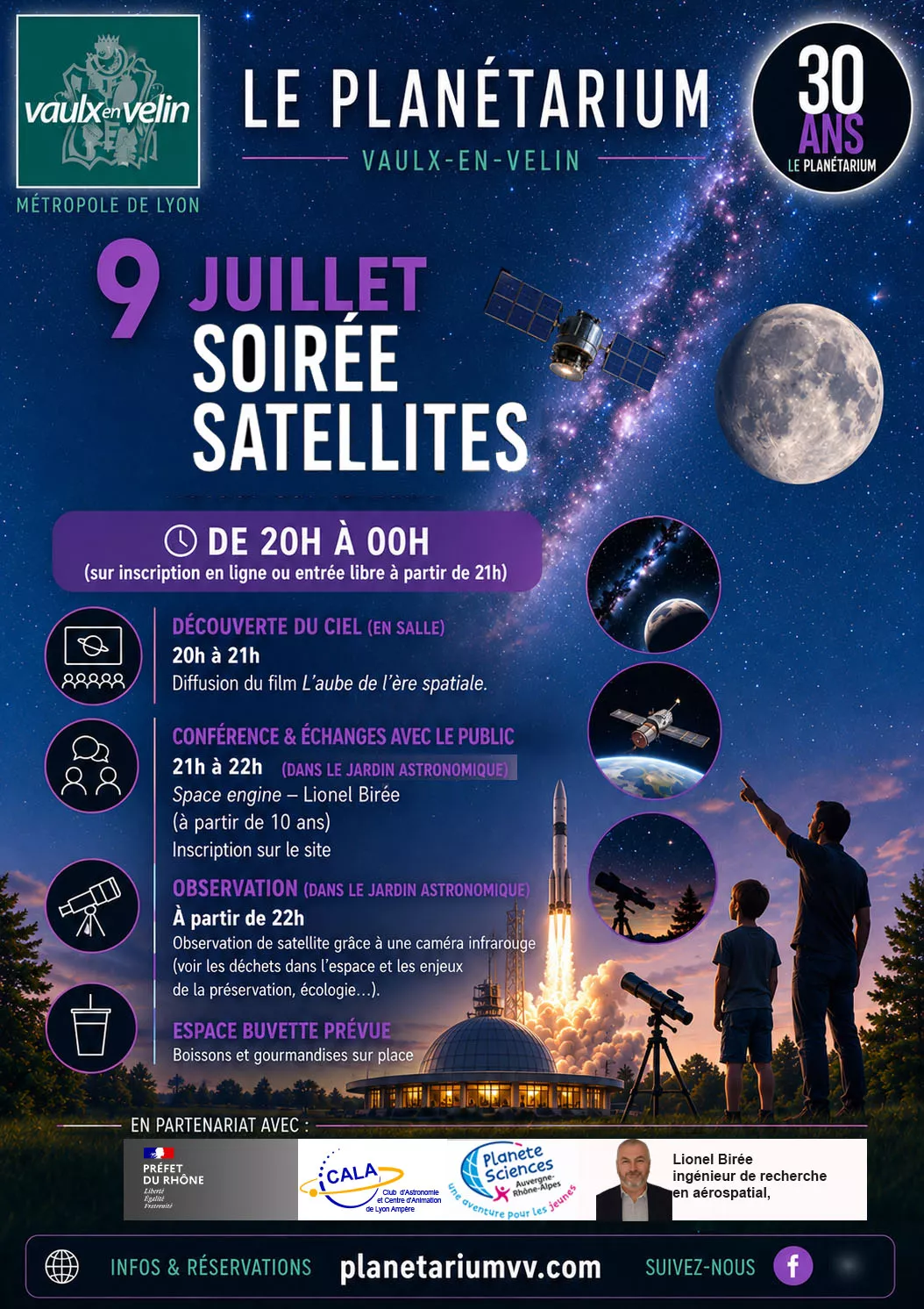 Soirée d&rsquo;observation du ciel – 9 juillet 2026
